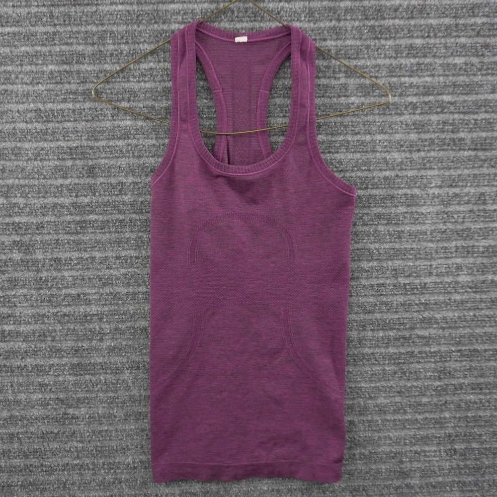 Lululemon Swiftly Tech Racerback Tank Top Womens 4 Purple Heathered Athletic